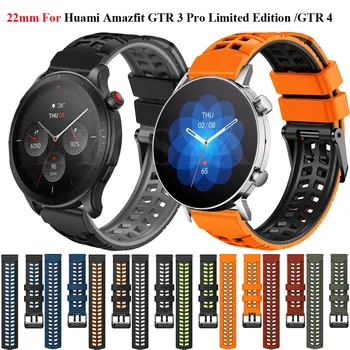 22 mm Silikónové Popruh Pre Huami Amazfit GTR 3 Pro Limited Edition Smartwatch Šport Pásmo Pre Amazfit GTR 4/3/2e Watchband Náramok