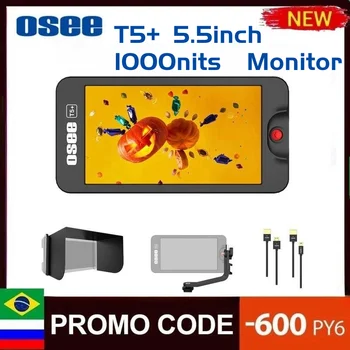 OSEE T5 plus T5+ 5.5 palcový 1000nits 4K HDMI Na fotoaparáte Monitor Auta
