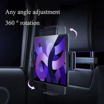 Auto namontované telefón a Pad držiak do, zadné sedadlá pre univerzálne opierky hlavy operadlo, 360 ° otočná ajustable & Škálovateľné držiteľ