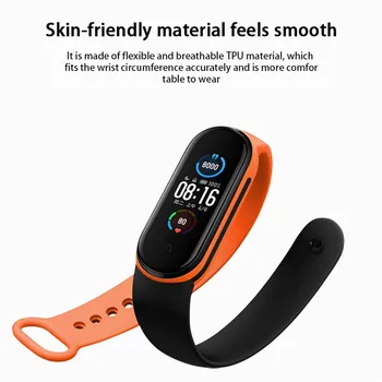 Pre Xiao Mi Band 6 Popruh Farba Zodpovedajúce Silikónový Pás, Náhradné Sledovať Band Náramok Pulseira Smart Športové Fitness Zápästie