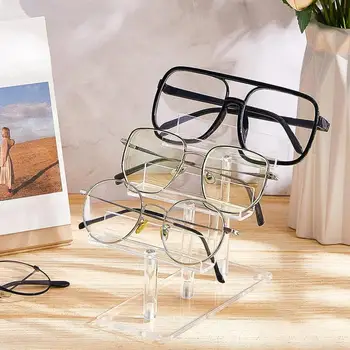 Trvalé Akrylové Držiak Pohárov viacvrstvového Ťažkých Akryl Okuliare Displeja Stojí Non-slip Ploche Držiaky na slnečné Okuliare