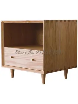 Masívneho dreva nočný stolík Nordic skladovanie malý nočný stolík v Japonskom štýle nočný stolík moderný minimalistický spálňa nočný stolík