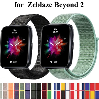 22 mm Nylon Slučky Popruh pre Zeblaze Nad 2 Smartwatch Replacment Náramok Sport Watchband Correa pre Zeblaze Za Band