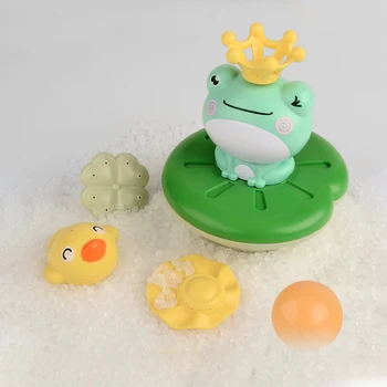 Elektrické Posypanie Baby Kúpeľ Hračka Cartoon Zvierat Žaba Odolné Postrekovač Hračky