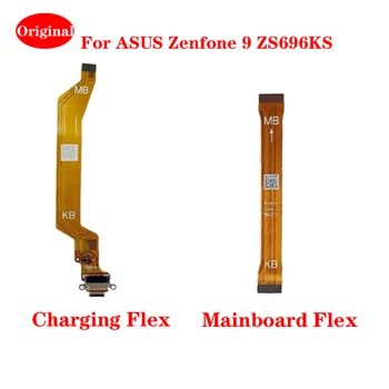 Pôvodný Pre ASUS Zenfone 9 ZS696KS USB Nabíjací Port Dock Chvost Plug Rada FPC Doske Displej LCD Flex Kábel Opravy Dielov
