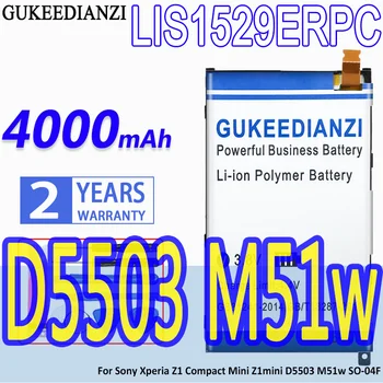GUKEEDIANZI LIS1529ERPC 4000mAh Batérie Pre Sony Xperia Z1 Kompaktný Mini Z1mini D5503 M51w TAK-04F Telefón Náhradné Batérie