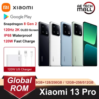 Globálne ROM Xiao 13 Pro 5G Snapdragon 8 Gen 2 MIUI 14 120Hz OLED Displej 120W HyperCharge 50MP 4820mAh Batérie