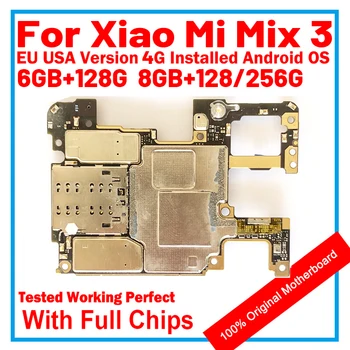 Pre Xiao MI Mix 3 Doske Pôvodné Čistenie Nahrádzajú Doske S Plnou Čipy Logic Board Android OS MIUI Nainštalovaný 128G
