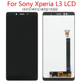 Pôvodný Pre Sony Xperia L3 LCD Displej Pre Sony L3 I3312 I4312 Screen Dotknite sa položky Digitalizátorom. Montáž LCD Displej