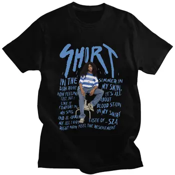 Spevák SZA Grafické T-shirt Muži Ženy Móda Nadrozmerné 100% Bavlna, Krátky Rukáv T Shirt Bežné Hip Hop tričká Streetwear Y2K