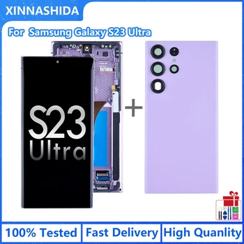 100% Testované OLED LCD Samsung S23 Ultra Dotykový LCD Displej Digitalizátorom. Pre Samsung Galaxy S23 Ultra 5G S918 S918B S918U Displej