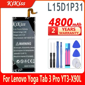 Batéria L15D1P31 4800mAh Pre Lenovo Yoga Karta 3 Tab3 Pro YT3-X90L YT3-X90F YT3-X90X X90 Bateria Náhradné Batérie
