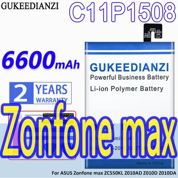 C11P1508 Batéria Pre ASUS Zonfone max ZC550KL Z010AD Z010D Z010DA Mobile Nabíjateľná Batéria Pre ASUS max ZC550KL 6600mAh