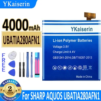 YKaiserin Batérie 4000mAh Pre Sharp Aquos UBATIA280AFN1 Mobil Bateria + Bezplatné Nástroje
