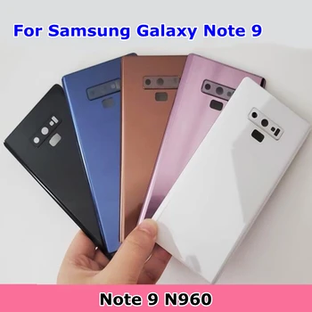 Nová Batéria Zadný Kryt Pre Samsung Galaxy Note 9 N960 Batérie Zadný Kryt Skla zadných Dverí S objektív