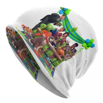 The Sims Skullies Čiapky Čiapky Unisex Zime Teplé Pletenie Klobúk Dospelých Simulácia Života Videohry Kapoty Klobúky Vonkajšie Lyžiarske Spp