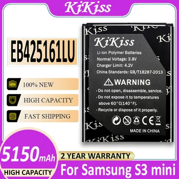 KiKiss Batérie EB425161LU 5150mAh Pre Samsung I8160 Ace 2 S3 J1 Mini J105H I8190 I739 I759 I669 T599 S7560 S7562 S7566 S7568