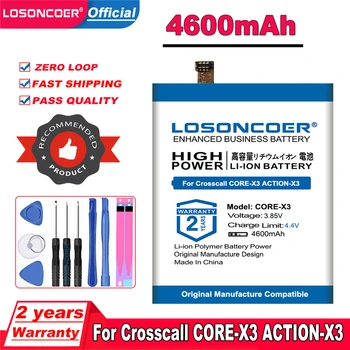 LOSONCOER 4600mAh LPN385350 Batérie Pre Crosscall CORE-X3 AKCIA-X3 TREKKER X3 Mobilný Telefón Batéria
