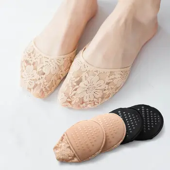 Pohodlné Non-Slip Krátka Bavlna Oka Farbou Čipky Päty Ponožky Ženy, Ponožky, Papuče Pol Palm Ponožky
