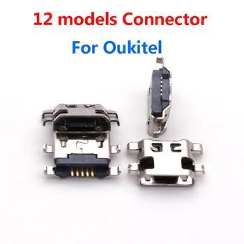 10pcs micro USB konektor DC Plnenie Socket Port Konektor napájania konektor dock Pre oukitel k5 k7 / c13 c15 c17 k7 pro / u11 plus Energie