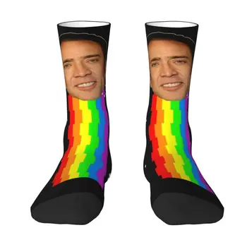 Cool Mužov Nicolas Cage Nyan Meme Šaty Unisex Ponožky Teplé Pohodlné 3D Tlač Posádky Ponožky