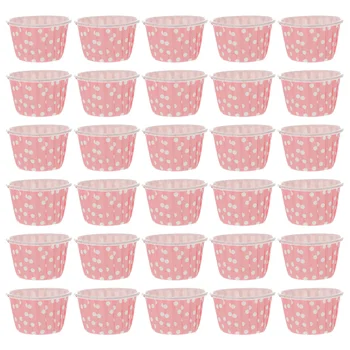 50pcs Užitočné Dezertné Misky Ice Cream Papier Misy Jednorazové Papierové Poháre (Ružové)