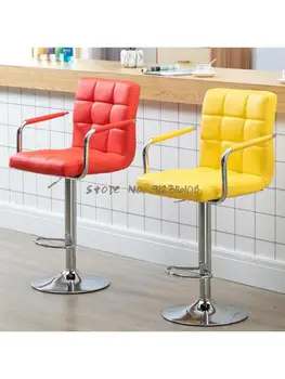 Bar stoličky jednoduché Európskej zdvíhacie rotačné operadla pokladničné recepcii stoličky office bar vysoká stolička pre domácnosť