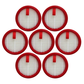 7 Kus Filter Červené Plastové Micro-Tkaná Bavlna Filter HEPA Filter Bavlny Pre Puppyoo T10 Pro Bezdrôtový Vysávač