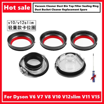 Pre Dyson V6 V7 V8, V10 V12slim V11 V15 Vysávač Prachu Bin Top Filter Tesniaci Krúžok Prachu Vedro Cleaner Náhradné Náhradné
