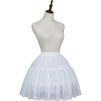 Krátke Ballgown Underskirt Svadobné Šaty Nastaviteľné Šifón Cosplay Biely Balet Spodnička pre Svadobné Lady Dievčatá