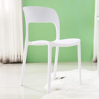 Moderný Dizajn vonkajší stohovateľné plastové jedálenské stoličky módne jednoduchý dizajn zásobník kaviareň stoličky reštauračné stoličky čaká stoličky 1PC
