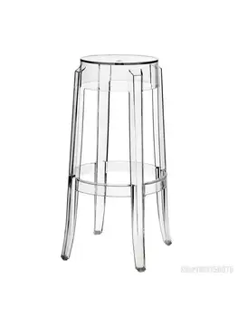 Plastové stolice domov jednoduchý barové Nordic transparentné barové ghost čaká stolička vysoká stolička akryl toaletný stolček