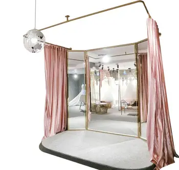 Fyzioterapia posteľ oblasť opony rack oblečením montáž izba svadobné shop opony podporu šatne
