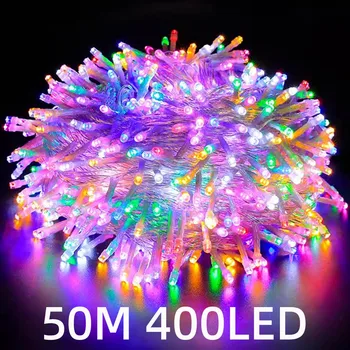 50m 400led svetlo string svetlá blikajúce svetlá vonkajšie inžinierske osvetlenie dekoratívne osvetlenie, Vianočné hviezdy, svetlá