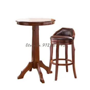 Európska masívneho dreva bar stoličky vysoké bar stoličky American Bar Stolice domácnosti rotujúce stoličky barové masívneho dreva bar stoličky