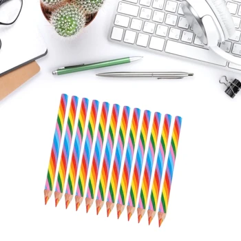 Drevo Rainbow Farebné Ceruzky Sady, Pestrofarebné Ceruzky pre Dospelých & Kids Art Kreslenie, Viac Farieb Dúhy Ceruzky
