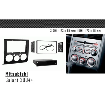 7 palcový Auto Fascia Rádio Panel pre Mitsubishi Galant 2003-2016 palubnej doske Auta Nainštalovať Facia Doska Rám Konzoly, GPS Adaptér Kryt Výbava
