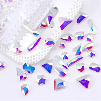 Farba Crystal, Nail Art Kamienkami Jedinečným spôsobom na Nechty, Dekorácia Potrebné Krásne Ploché Nechty Umenie Dekorácie Očarujúce 3d